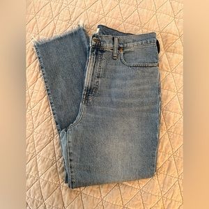 MADEWELL perfect vintage crop Jean 32